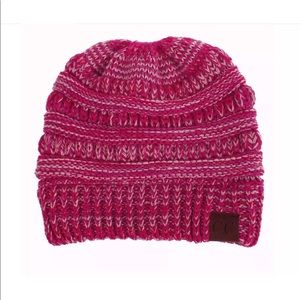 C.C beanie ponytail winter hat
